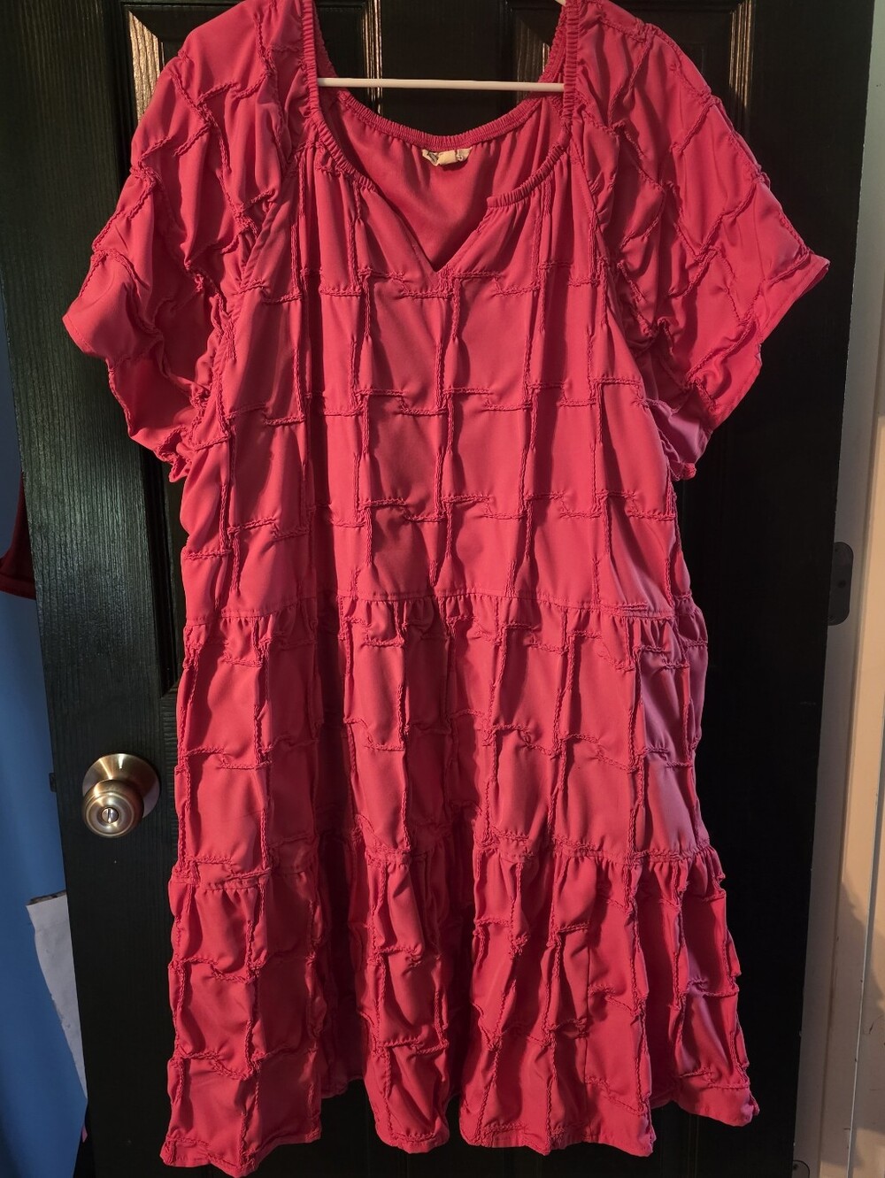 Cloth And Portrait Women's Textured Dress